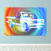 Toile Pop Art Classic Car (Insitu (Plancher de Bois))
