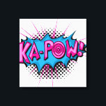 Toile Pop Art Comic Ka-Pow !<br><div class="desc">Ce style de bande dessinée rétro Ka-Pow! est parfait pour tout collectionneur de super héros ou fan boy. Les graphismes brillants ont des lignes dures et des couleurs audacieuses.</div>