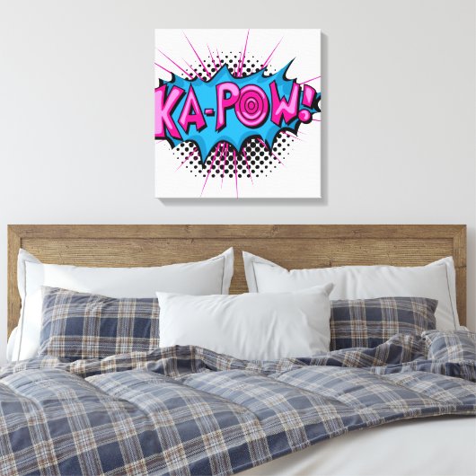 Toile Pop Art Comic Ka-Pow ! (Insitu(Chambre))