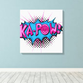 Toile Pop Art Comic Ka-Pow ! (Insitu (Plancher de Bois))