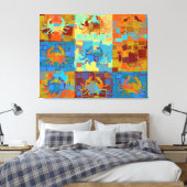 Toile Pop Art Crabs Cubism Design graphique (Insitu(Chambre))