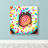 Toile Pop Art Donut (Insitu (Plancher de Bois))
