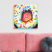 Toile Pop Art Donut (Insitu(Salon))
