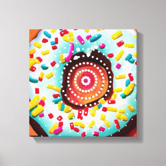 Toile Pop Art Donut (Recto)