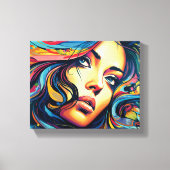 Toile Pop Art femme (Recto)