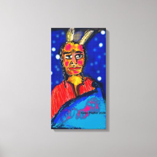 Toile Pop Art Indien #1 (Recto)