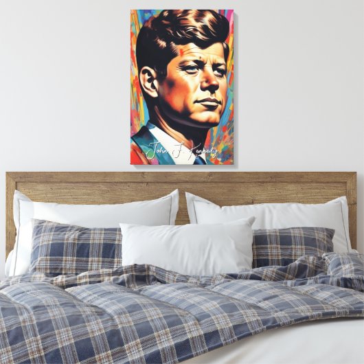 Toile Pop Art Jack JFK John F. Kennedy (Insitu(Chambre))