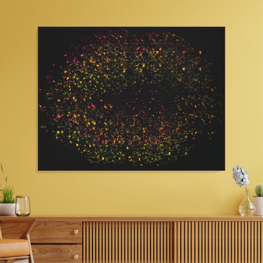 Toile Pop Art Lèvres colorées (Insitu(Salon))