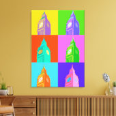 Toile Pop Art Neon Big Ben (Insitu(Salon))
