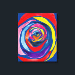 Toile pop art rose Abstrait<br><div class="desc">Pop art de peinture originale aquarelle d'un rose abstrait aux couleurs colorées. Style pop art.</div>