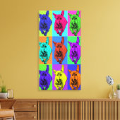 Toile Pop Art Running Dachshund Oars Flapping (Insitu(Salon))