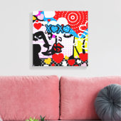 Toile Pop Art Valentine (Insitu(Salon))
