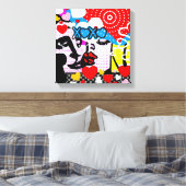 Toile Pop Art Valentine (Insitu(Chambre))