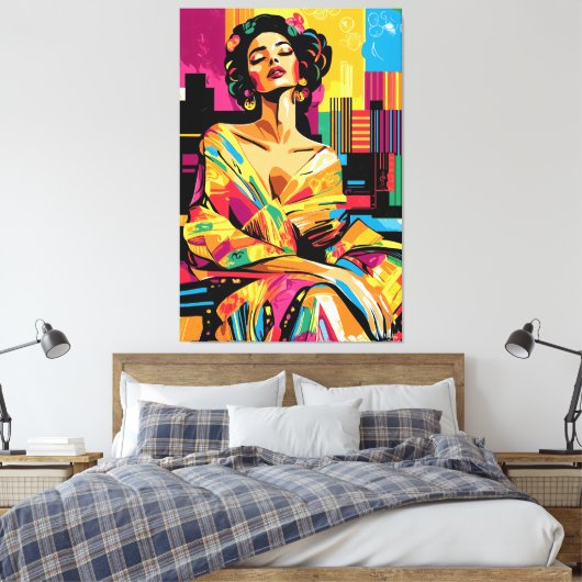 Toile Pop Art Vision d'Adele Bloch-Bauer (Insitu(Chambre))