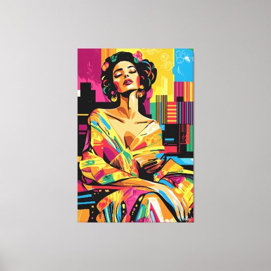 Toile Pop Art Vision d'Adele Bloch-Bauer (Recto)