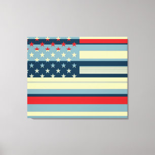 Toile Pop drapeau américain Art 2