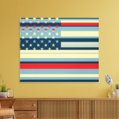 Toile Pop drapeau américain Art 2 (Insitu(Salon))