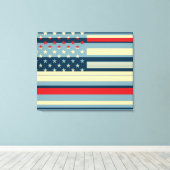 Toile Pop drapeau américain Art 2 (Insitu (Plancher de Bois))