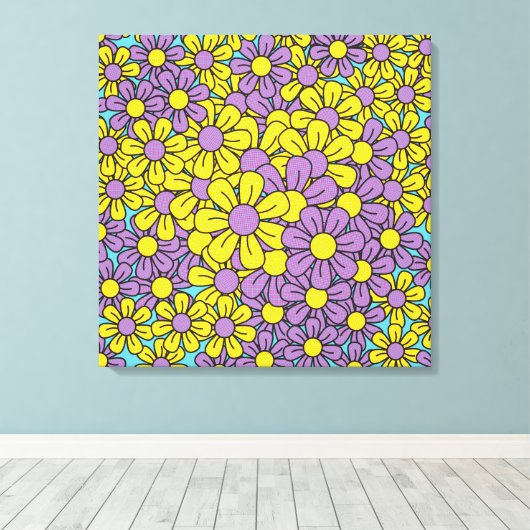 Toile Pop Fleur (Insitu (Plancher de Bois))