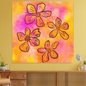 Toile Pop Floral Rose (Insitu(Salon))