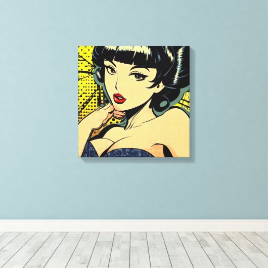 Toile Pop japonaise #2 (Insitu (Plancher de Bois))