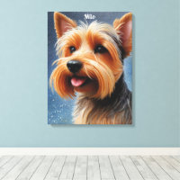 Pop Pointillisme Yorkshire Terrier Art