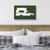 Toile pop up chinook camper rétro citron chaux (Insitu(Chambre))