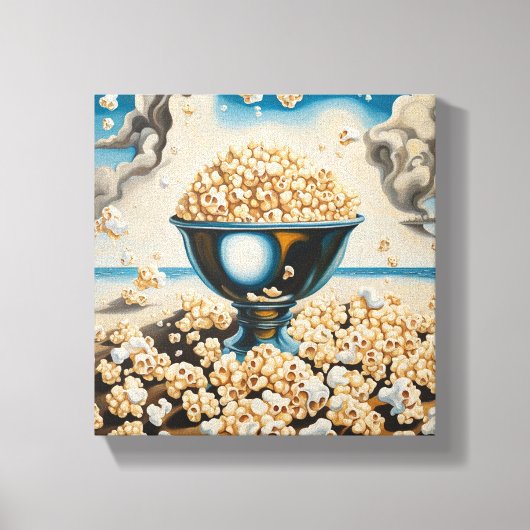 Toile Popcorn In A Silver Platter (Recto)
