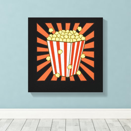 Toile Popcorn Lover Popcorns Nourriture Nourriture Graph (Insitu (Plancher de Bois))