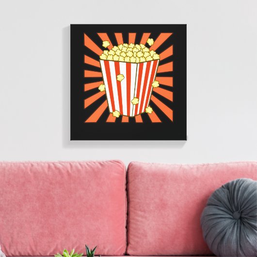 Toile Popcorn Lover Popcorns Nourriture Nourriture Graph (Insitu(Salon))