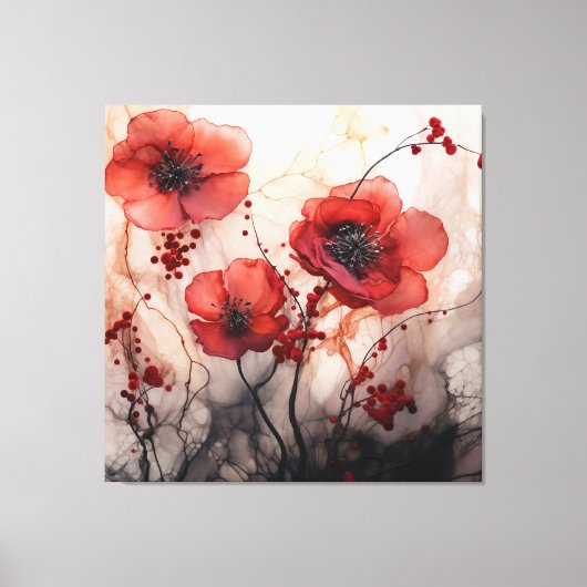 Toile Poppies (Recto)