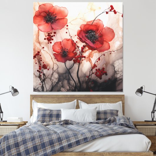 Toile Poppies (Insitu(Chambre))