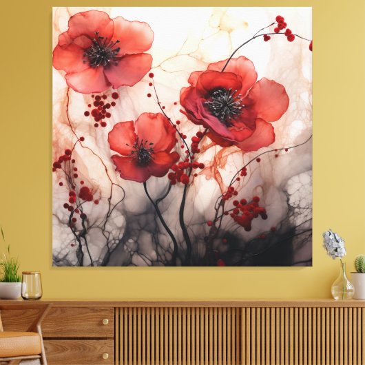 Toile Poppies (Insitu(Salon))