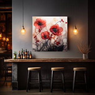 Toile Poppies