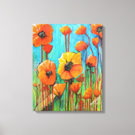 Toile Poppies en été (Recto)