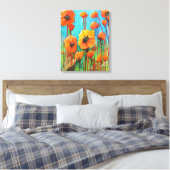 Toile Poppies en été (Insitu(Chambre))