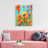 Toile Poppies en été (Insitu(Salon))
