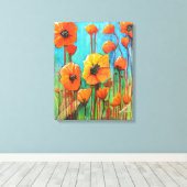 Toile Poppies en été (Insitu (Plancher de Bois))