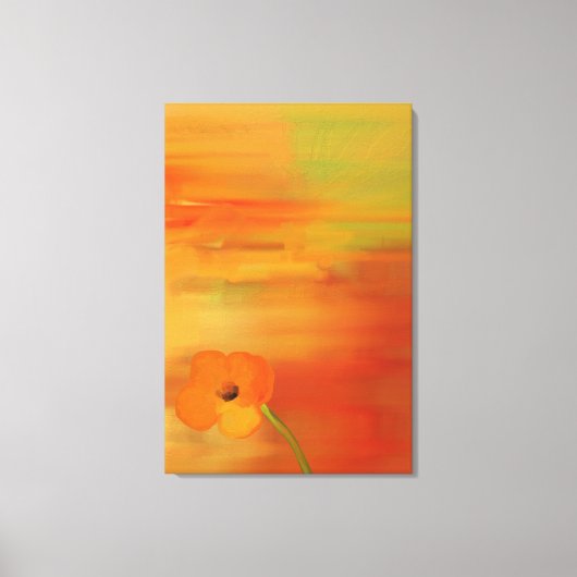Toile Poppies en fleur -abstrait (Recto)