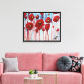 Toile Poppies en hiver (Insitu(Salon))