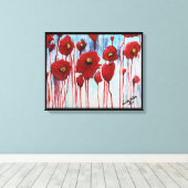 Toile Poppies en hiver (Insitu (Plancher de Bois))