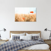 Toile Poppies rouges et orge dorée (Insitu(Chambre))