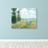 Toile Poppy Fields near Argenteuil by Claude Monet (Insitu (Plancher de Bois))