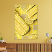 Toile popsicle à cône de crème glacée jaune (Insitu(Salon))