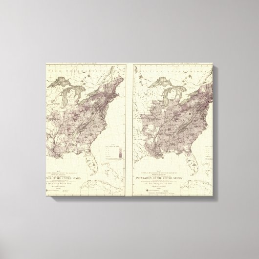 Toile Population américaine 1830-1840 (Recto)