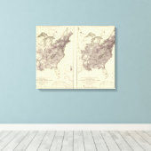 Toile Population américaine 1830-1840 (Insitu (Plancher de Bois))