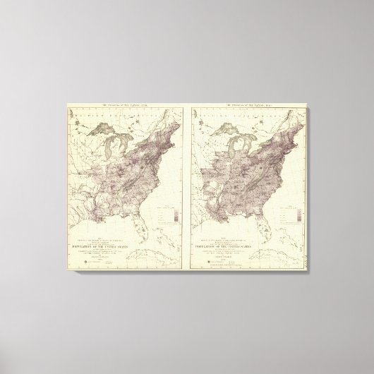 Toile Population américaine 1830-1840 (Recto)