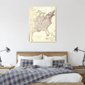 Toile Population américaine 1850 (Insitu(Chambre))
