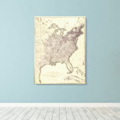 Toile Population américaine 1850 (Insitu (Plancher de Bois))