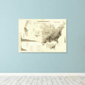 Toile population codée en couleur par comté (Insitu (Plancher de Bois))